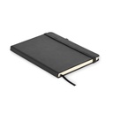 Notes A5 z recyklingowanego PU MO6835-03 - Czarny