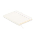 Notes A5 z recyklingowanego PU MO6835-06 - Bialy