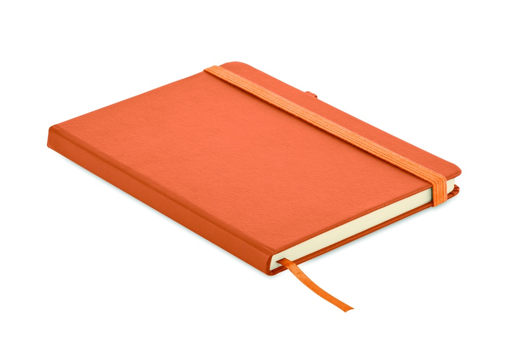 Notes A5 z recyklingowanego PU MO6835-10 - Pomaranczowy