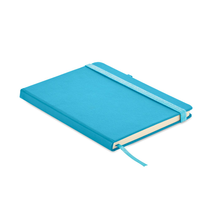 Notes A5 z recyklingowanego PU MO6835-12 - Turkusowy