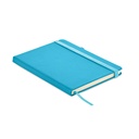 Notes A5 z recyklingowanego PU MO6835-12 - Turkusowy