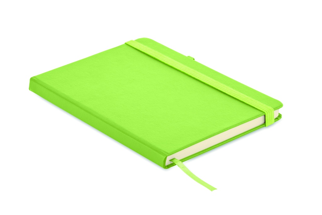 Notes A5 z recyklingowanego PU MO6835-48 - Limonka