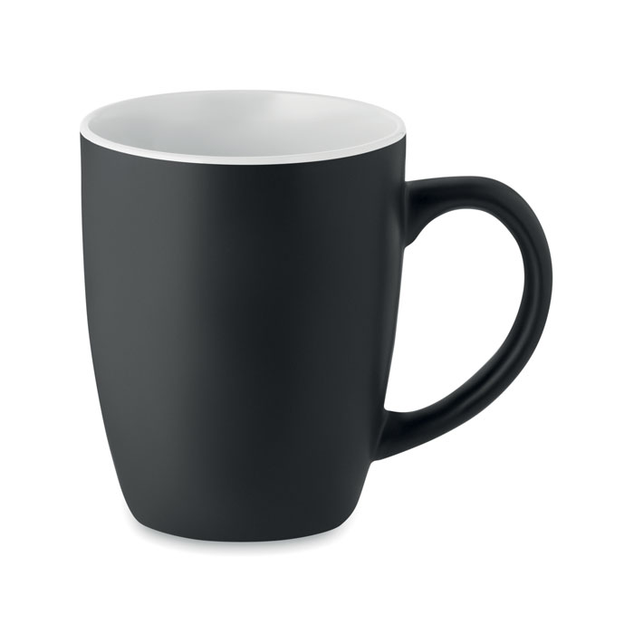 Dwukolorowy kubek ceramiczny MO6840-06 - Bialy