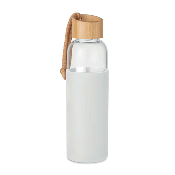 Szklana butelka 500 ml w etui - Bialy
