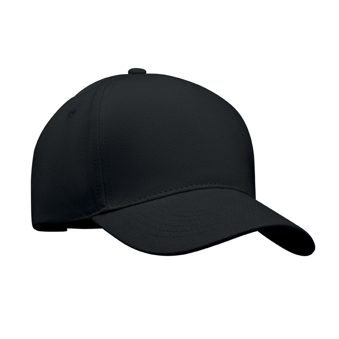 5-panel czapka z daszkiem 260 MO6875-03 - Czarny