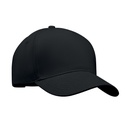 5-panel czapka z daszkiem 260 MO6875-03 - Czarny
