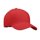 5-panel czapka z daszkiem 260 MO6875-05 - Czerwony