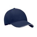 5-panel czapka z daszkiem 260 MO6875-55 - Granatowy/Bialy