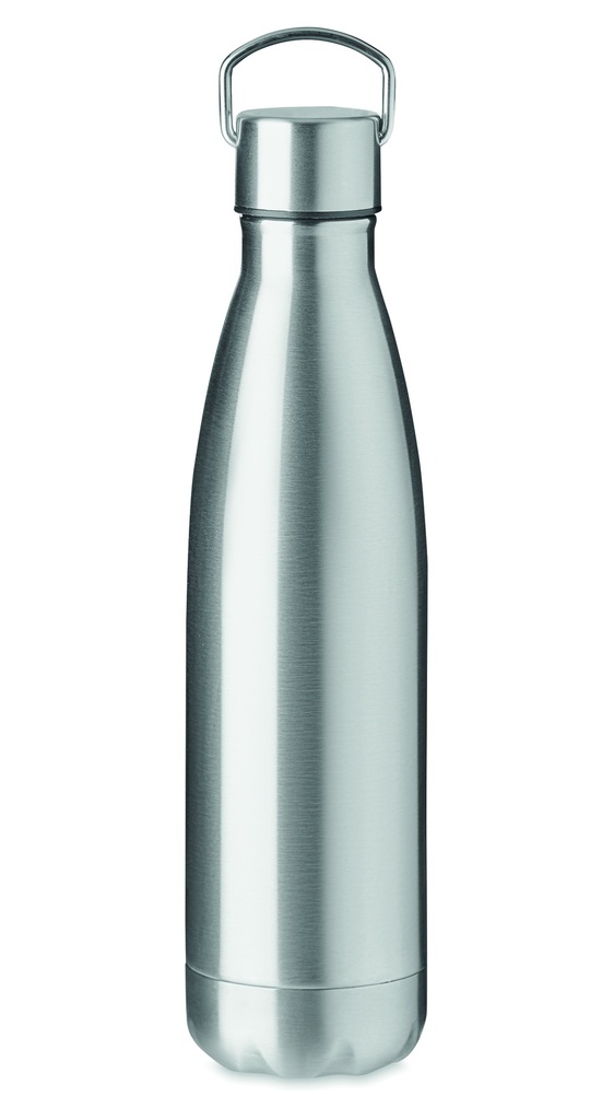 Butelka dwuscienna 500ml MO6896-16 - Srebrny Mat