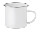 Emaliowany kubek sublimacyjny MO6917-06 - Bialy