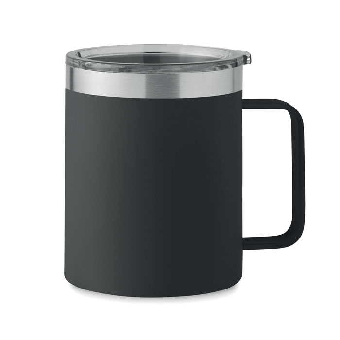 Kubek podwojna scianka 300 ml MO6934-03 - Czarny