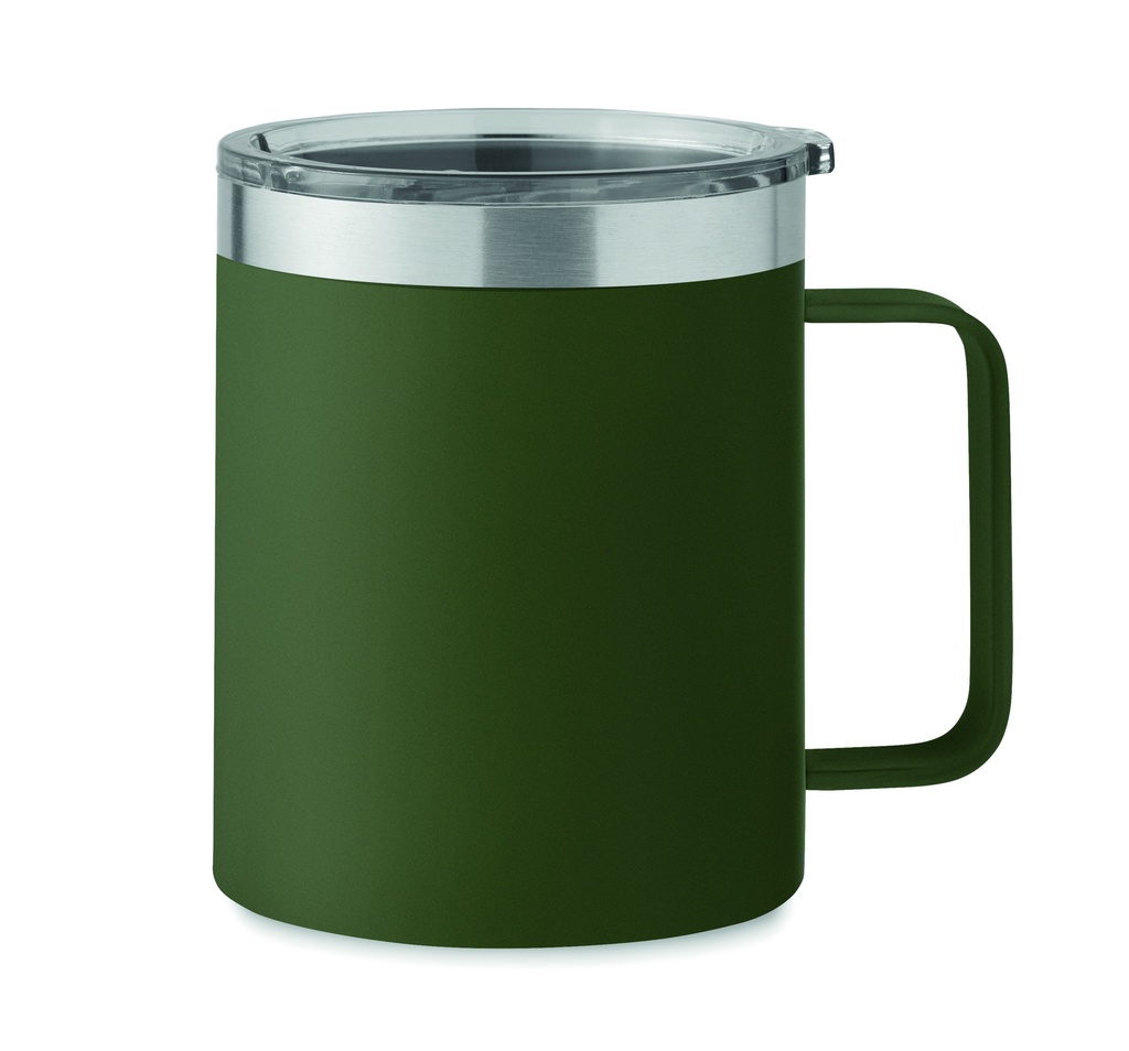 Kubek podwojna scianka 300 ml MO6934-60 - Ciemnozielony