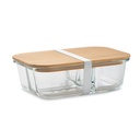 Szklany lunch box z pokrywka MO6973-22 - Przezroczysty