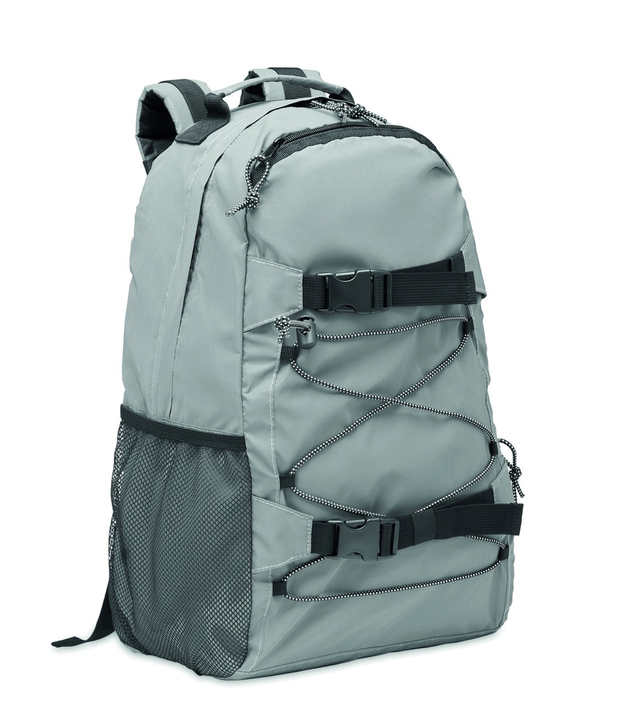 Plecak odblaskowy 190T MO6993-16 - Srebrny Mat