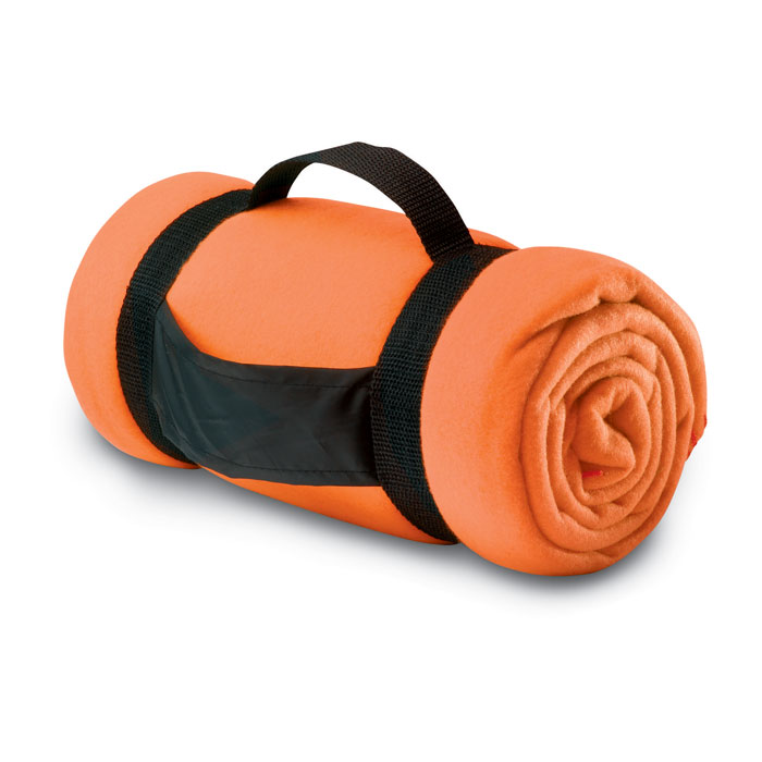 Koc polarowy MO7245-10 - Pomaranczowy
