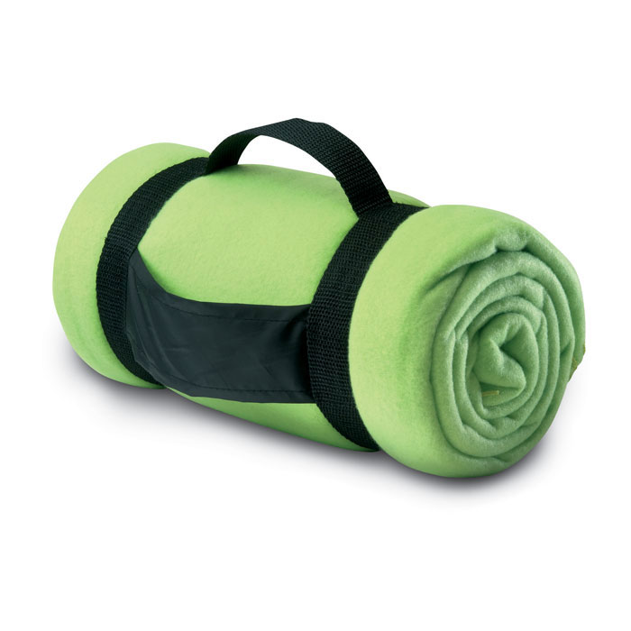 Koc polarowy MO7245-48 - Limonka