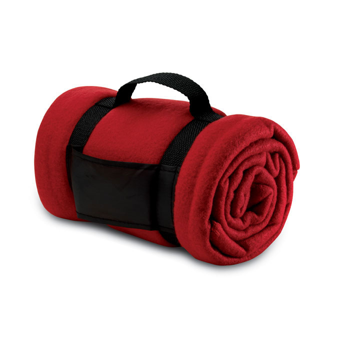 Koc polarowy MO7245-05 - Czerwony