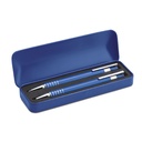 Zestaw pismienny w pudelku MO7323-04 - Niebieski