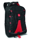 Czarny plecak MO7558-05 - Czerwony