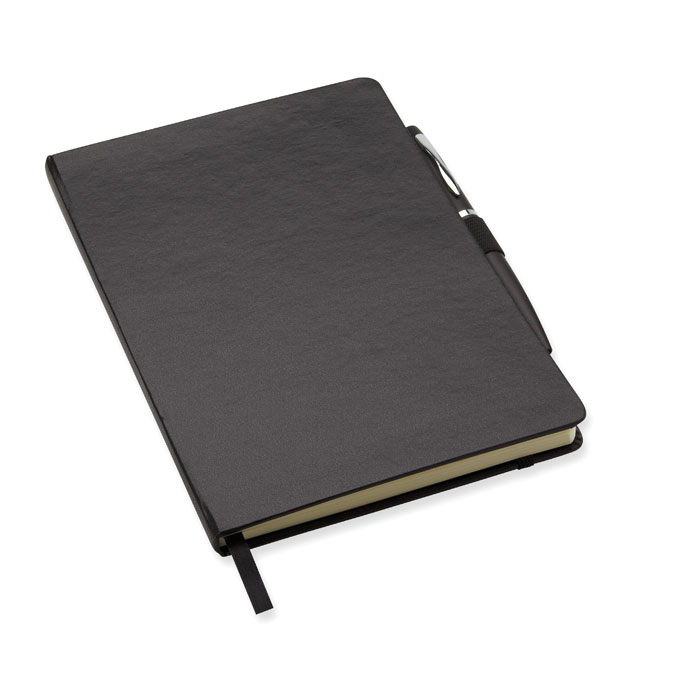 Notes A5 z dlugopisem MO8108-03 - Czarny