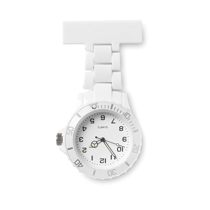Zegarek piegniarski. MO8256-06 - Bialy