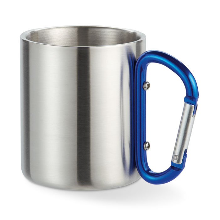 Metalowy kubek 220ml MO8313-04 - Niebieski