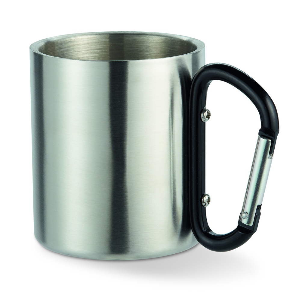 Metalowy kubek 220ml MO8313-03 - Czarny