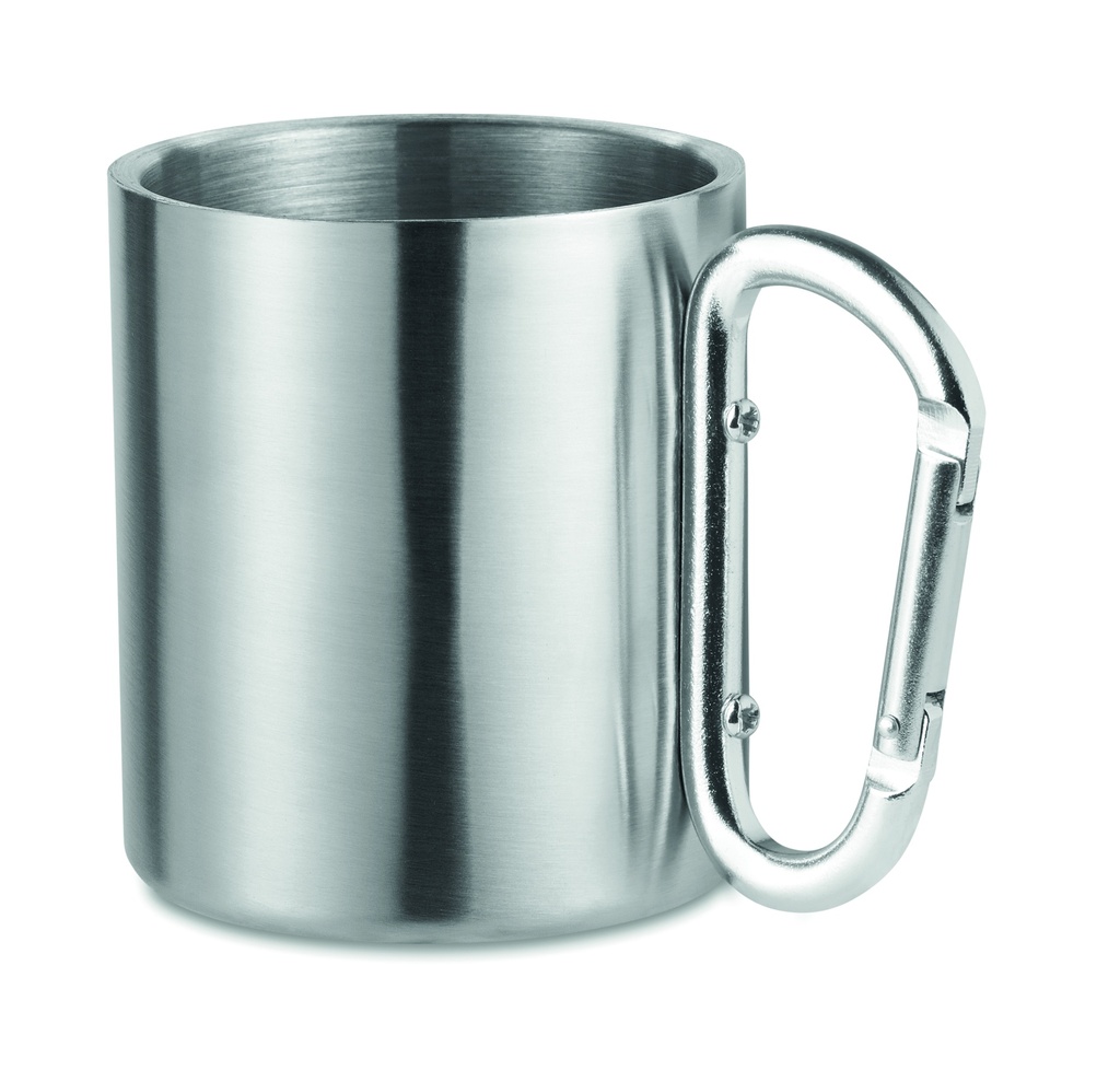 Metalowy kubek 220ml MO8313-16 - Srebrny Mat