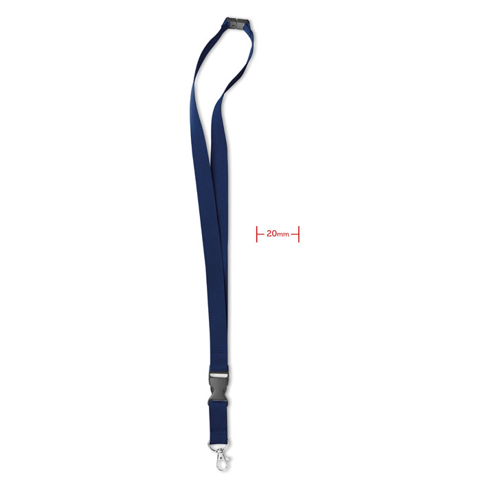 Smycz z metalowym zaczepem MO8595-04 - Niebieski