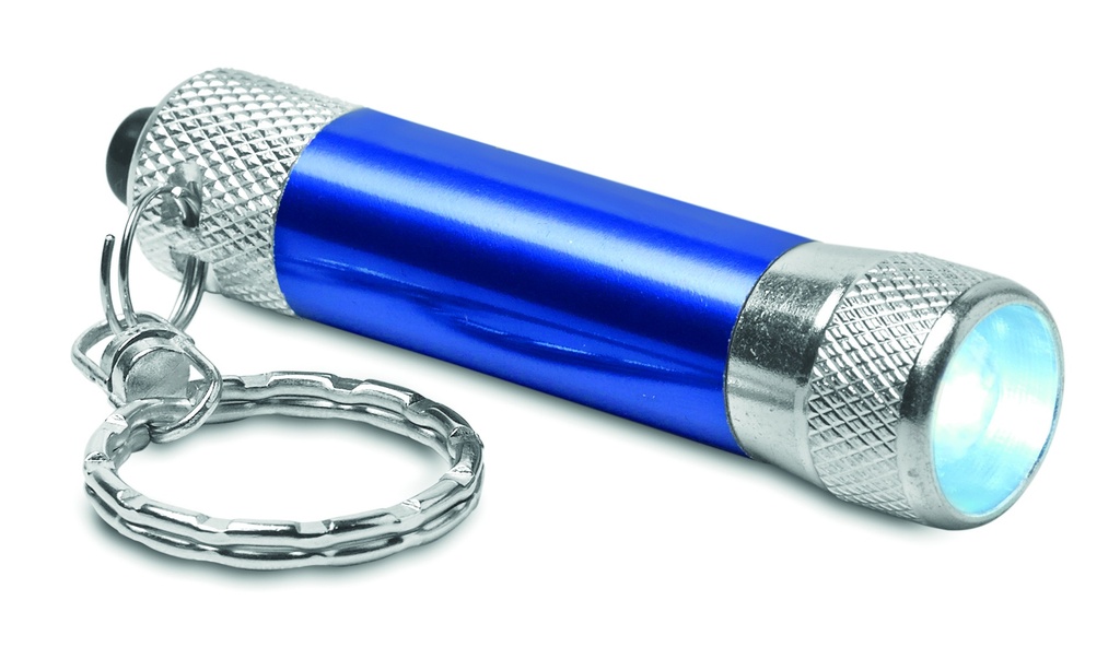 Aluminiowy brelok latarka MO8622-04 - Niebieski