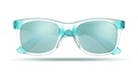 Lustrzane okulary przeciwslon MO8652-04 - Niebieski