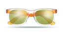 Lustrzane okulary przeciwslon MO8652-10 - Pomaranczowy