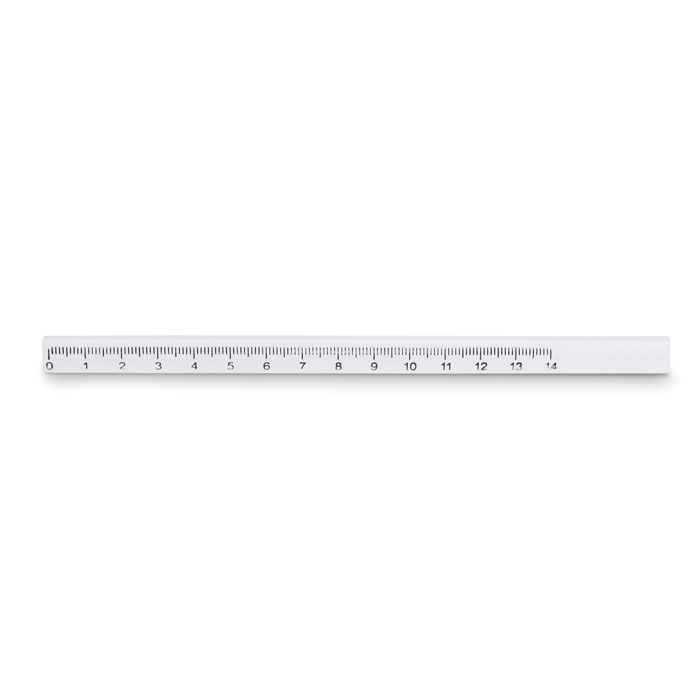 Olowek stolarski z linijka MO8686-06 - Bialy