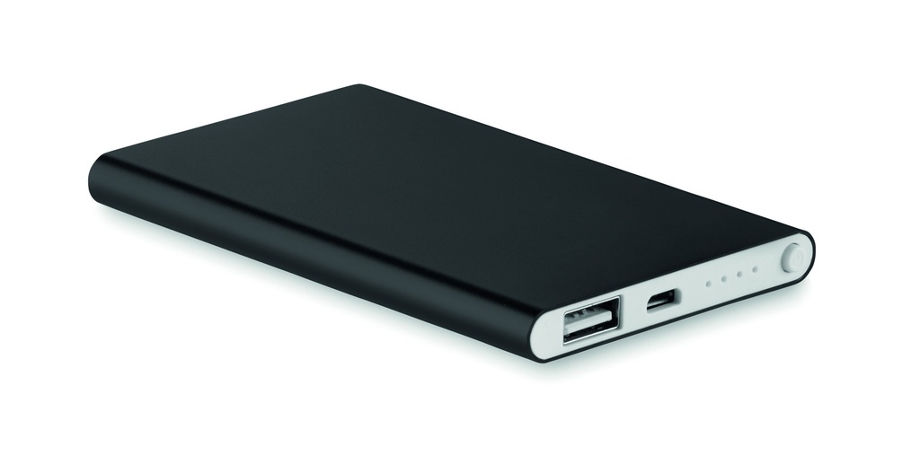 Płaski Powerbank 4000mAh - Czarny