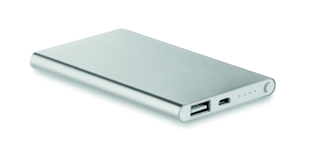 Plaski Powerbank 4000mAh MO8735-16 - Srebrny Mat