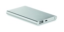 Plaski Powerbank 4000mAh MO8735-16 - Srebrny Mat