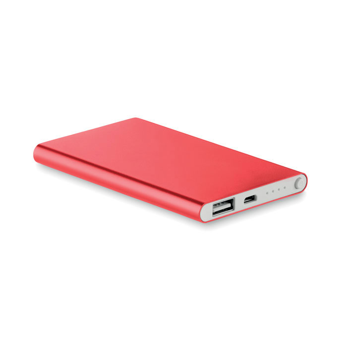 Plaski Powerbank 4000mAh MO8735-05 - Czerwony