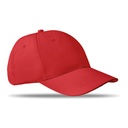 6-panel czapka z daszkiem 160 MO8834-05 - Czerwony