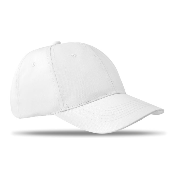 6-panel czapka z daszkiem 160 MO8834-06 - Bialy