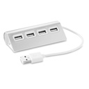 Hub USB MO8853-16 - Srebrny Mat