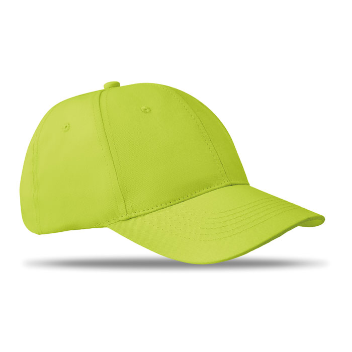 6-panel czapka z daszkiem 160 MO8834-48 - Limonka