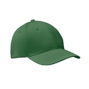 6-panel czapka z daszkiem 160 MO8834-60 - Ciemnozielony
