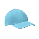 6-panel czapka z daszkiem 160 MO8834-66 - Baby Blue