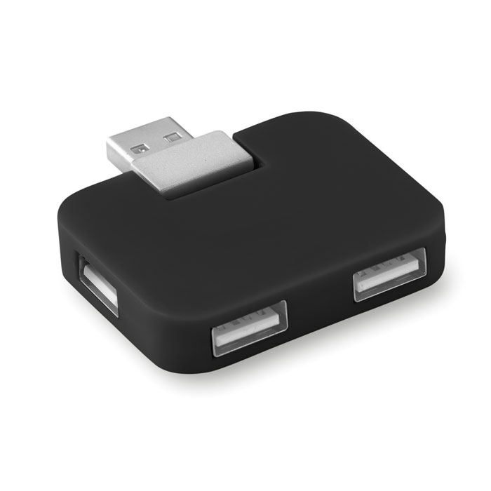 Hub USB 4 porty MO8930-03 - Czarny