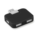 Hub USB 4 porty MO8930-03 - Czarny