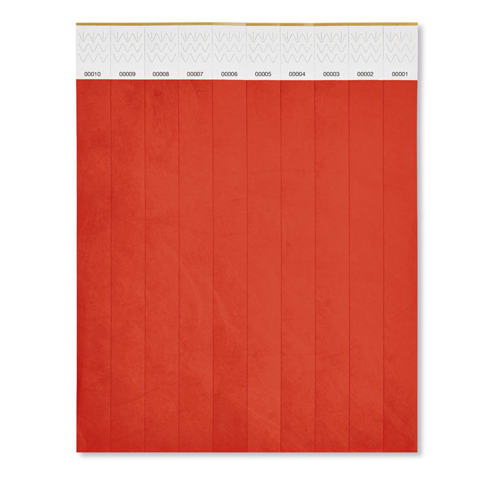 Opaska na reke Tyvek® MO8942-05 - Czerwony