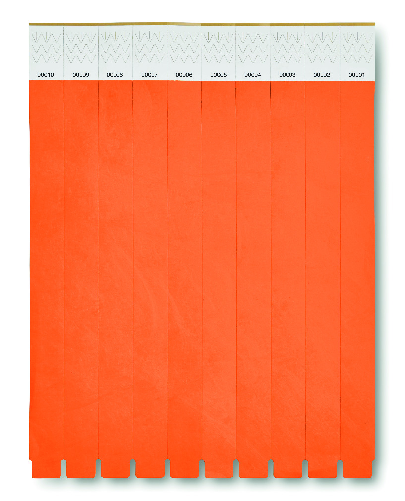 Opaska na reke Tyvek® MO8942-10 - Pomaranczowy