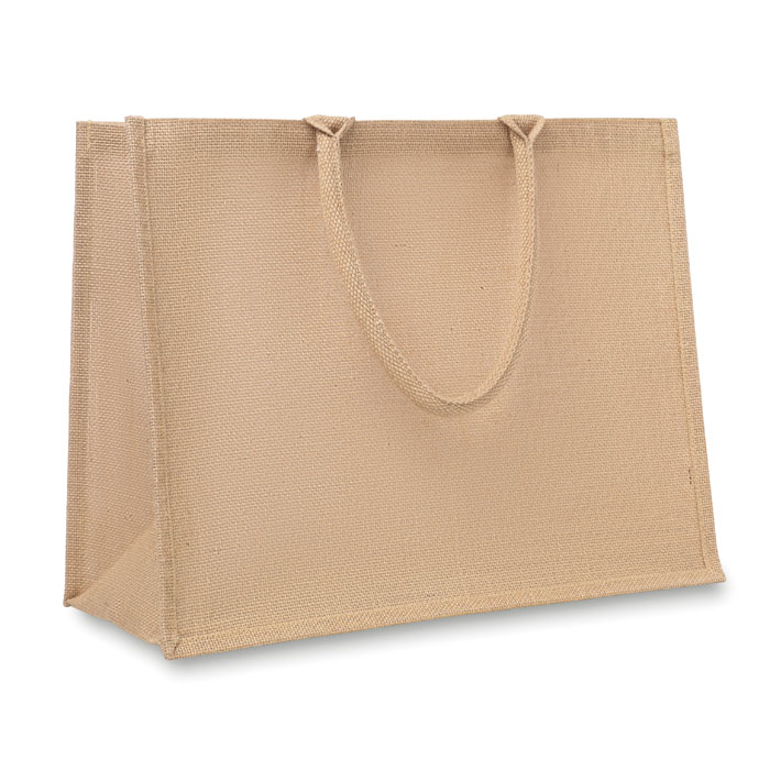 Torba na zakupy z juty MO8965-13 - Bezowy