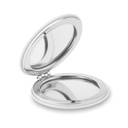 Okragle lusterko z PU MO9008-06 - Bialy
