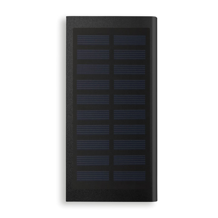 Solarny power bank 8000 mAh - Czarny